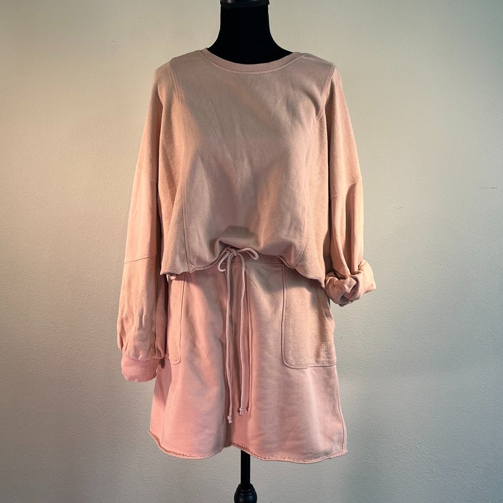 Saturday Sunday Peach Two Piece Anthropologie Set Size Large